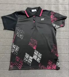 YONEX バドミントンウェア ポロシャツ ブラック ピンク Mのサムネイル