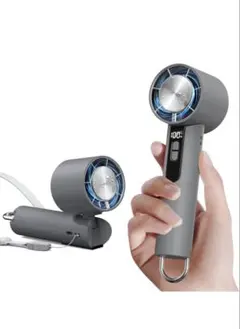 冷却プレート付ハンディファン100段階風量携帯扇風機