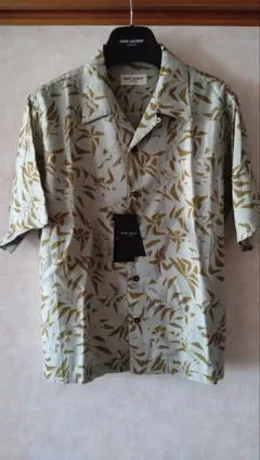 新品 SAINT LAURENT リーフ柄 半袖シャツ サンローラン　Sのサムネイル