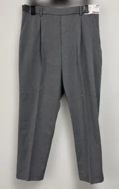 no.1577 ユニクロ グレー EZYタックアンクルパンツ