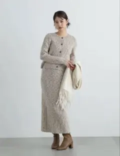 【値下げ】N.Natural Beauty ニットカーディガンセットアップ M
