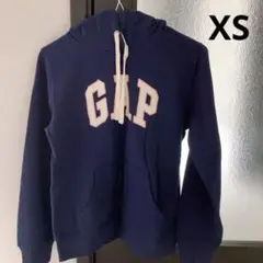 GAP 裏起毛パーカー　ネイビー　スウェットパーカー レディース XS 【美品】