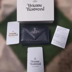 ❰Vivienne Westwood❱ 三つ折り財布 ブラックのサムネイル