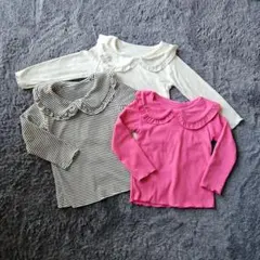 長袖カットソー3枚セット サイズ100