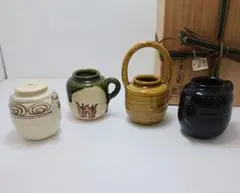 値下げしました【茶道具】山口茂造 色変り 四滴茶入 共箱 道具 ] - 道具 山口茂造 色変り四滴茶入（共箱） □z | ネット