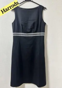 Harrods 黒ノースリーブワンピース（サイズ2）のサムネイル