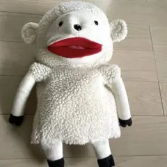 ヘーベルハウス　ラム君　ぬいぐるみ　パペット　エプロン　美品　レア　製造終了 ヘーベルハウス ラム君 ぬいぐるみ パペット エプロン 美品 レア
