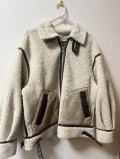 格安！SLY ムートン風ボアジャケット アイボリー 訳あり