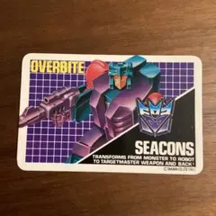 トランスフォーマー　カード　シーコンズ　オーバーバイト