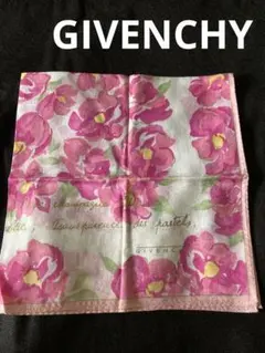 ジバンシー 大判 ハンカチ ピンク 47cm