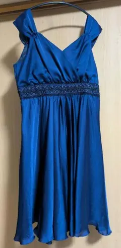 結婚式、パーティードレス　13号　ネイビーブルー