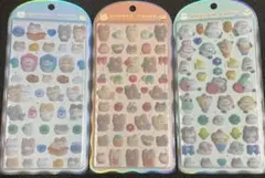 【匿名配送】正規品 クラックス コットンパフィーシール 猫 シマエナガ クマ 3