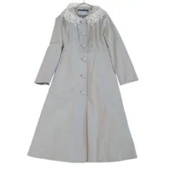 アンアナザーアンジェラス レース 襟 膝丈 コート 衿付き コート S