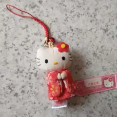 新品·タグ付き☆ご当地キティ 日本限定 着物 ぬいぐるみ キーホルダー