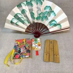 舞扇子と動物顔の道具セット