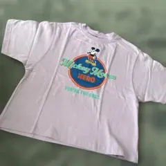 ミッキーマウス Tシャツ 110cm 薄紫