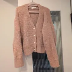 SNIDEL HOME フワフワカーディガン ピンク