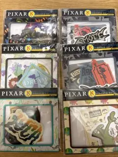 ピクサー　ハッピーくじ　K賞　ダイカットステッカー　6個セット