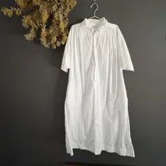 【値下げ】niko and‥ホワイト 半袖シャツワンピース Mサイズ
