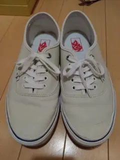 【28.0cm】Vans Authentic WHITEレザー