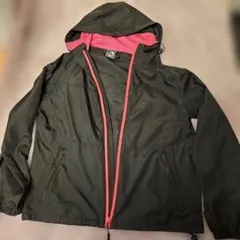 FieldCore フード付きジャケット M ブラック/ピンク