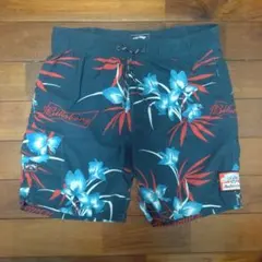 Billabong Budweiser サーフパンツ花柄水着 XS