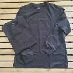 UNIQLO エアリズムコットンUVカットクルーネック長袖Tシャツ L 2枚