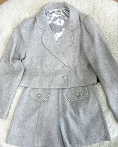 evelyn セットアップ ビジューパール