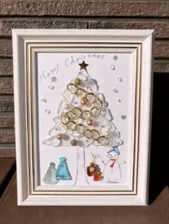 シーグラスアート♡ハンドメイド雑貨　メリークリスマス