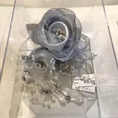 コサージュ　東京ソワール　プチソワール シルバー 花　ブローチ　セレモニー