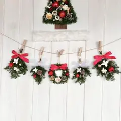 72*↟⍋*↟クリスマス プリザーブドフラワー ドライフラワーガーランド