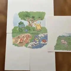 【当時物】1998年 ポケモン 郵便はがき 5枚セット イラストMAR 封筒付