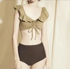 SEADRESS セパレート ビキニ 白✖️ブラウン