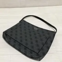 ✨Guess✨ゲス ハンドバッグ ミニバッグ レザー グレー ロゴ ブラックのサムネイル