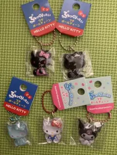 ハローキティ ぷっくりったいキーホルダー 5個セット