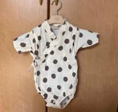 データテート甚平80 水玉アイボリー