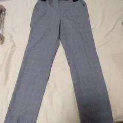 ユニクログレー チェック柄 スラックス Mサイズ