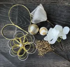 髪飾り　結婚式　成人式　卒業式　ウェディング　袴　和装　ヘアパーツ　金