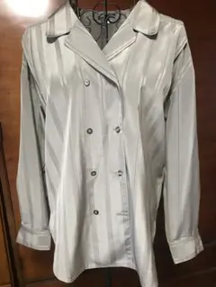 レリアン　 シルバー ストライプ シャツ 9号
