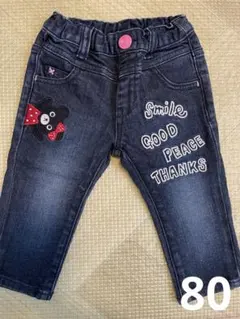 ミキハウス ダブルビー デニムパンツ サイズ 80