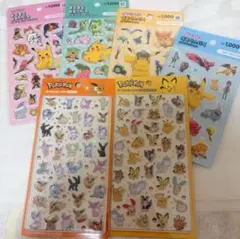 ポケモン　韓国公式　3D クリスタルステッカー シール　韓国ダイソー　シール