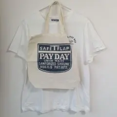 スローブイエナ　PAY DAY SUPER PAY DAY Tシャツ　ネイビー