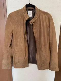 スエードブルゾン　made in italy 1980年代イタリア製GVフェイクスエードブルゾン 1980\u0027s Italian Fake