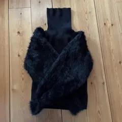 murua フェザースリーブタイトニット