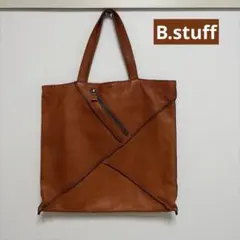 B.stuff 本革　キャメル　トートバッグのサムネイル