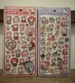 【正規品】ハローキティ　ボンボンドロップシール　和柄　2枚セット