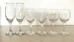 ワイングラス 6個セット 透明ガラス　まとめ売り　サントリー