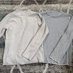 GLOBAL WORK タートルネック長袖トップス Lサイズ　セット