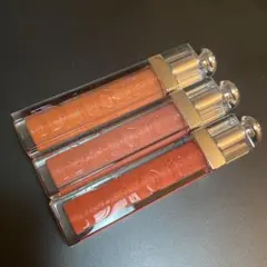Dior Addictリップグロス 3本セット オレンジ系 ピンク系 赤系