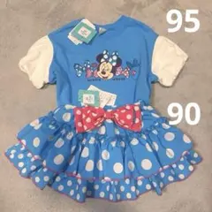 【本日限定値下げ】バースデイ futafuta ミニーリボンT ドットスカート